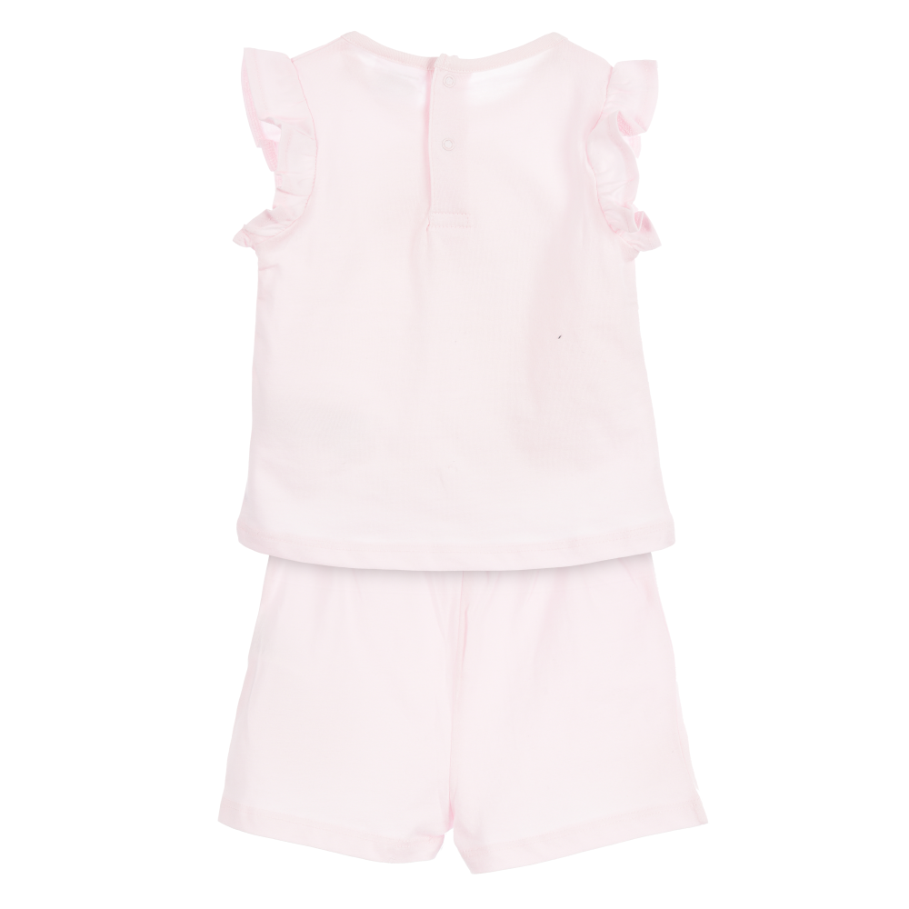 Completo Hello Kitty Sanrio 2 Pezzi Canotta e Shorts in Cotone Neonata - Ez00017rosa