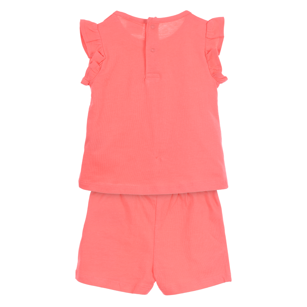 Completo Hello Kitty Sanrio 2 Pezzi Canotta e Shorts in Cotone Neonata - Ez00017rosso