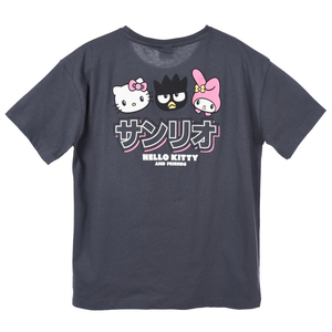 T-Shirt Hello Kitty & Friends Sanrio Maniche Corte Maglietta 100% Cotone Bambina Ragazza - Ez16023grigio