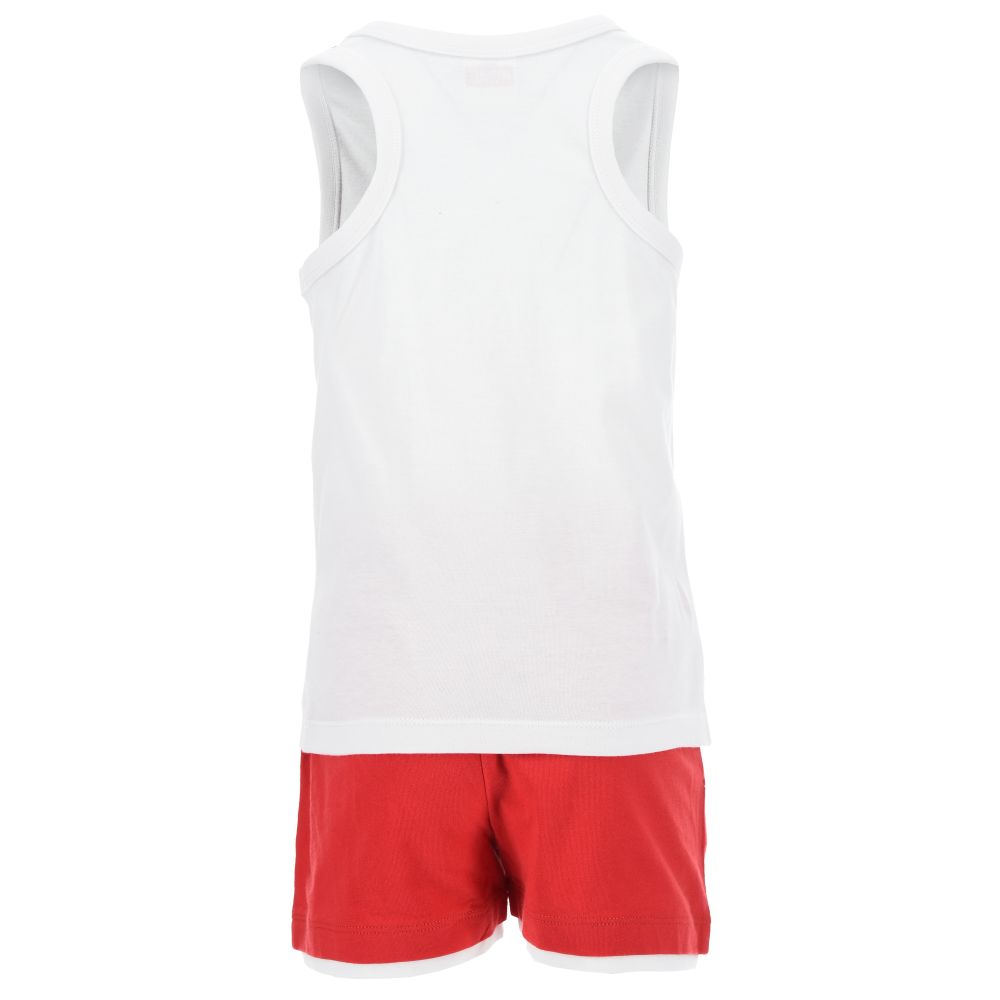 Completo Spiderman MARVEL 2 Pezzi Canotta e Bermuda in Cotone Bambino - Ez10133bianco