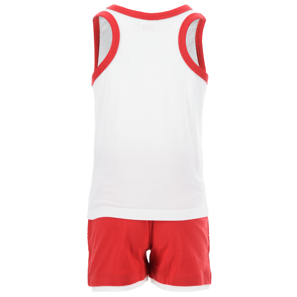 Completo Spidey MARVEL 2 Pezzi Canotta e Bermuda in Cotone Bambino - Ez10159bianco
