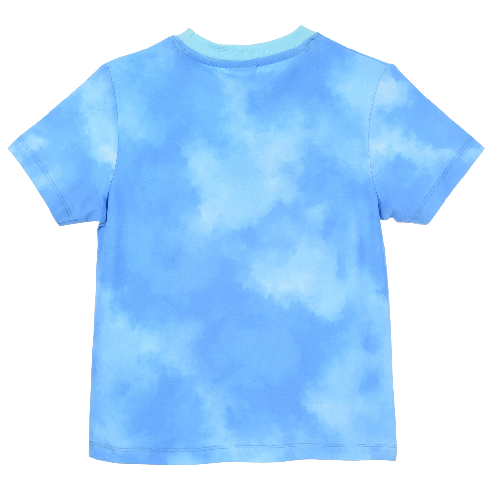 T-Shirt Avengers MARVEL Maniche Corte Maglietta Tie-Dye 100% Cotone Bambino - Ez10151azzurro