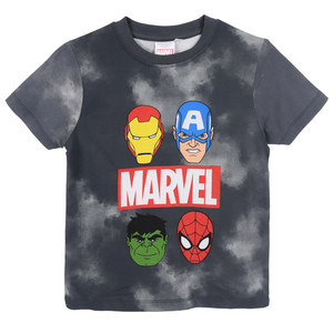 T-Shirt Avengers MARVEL Maniche Corte Maglietta Tie-Dye 100% Cotone Bambino - Ez10151grigio