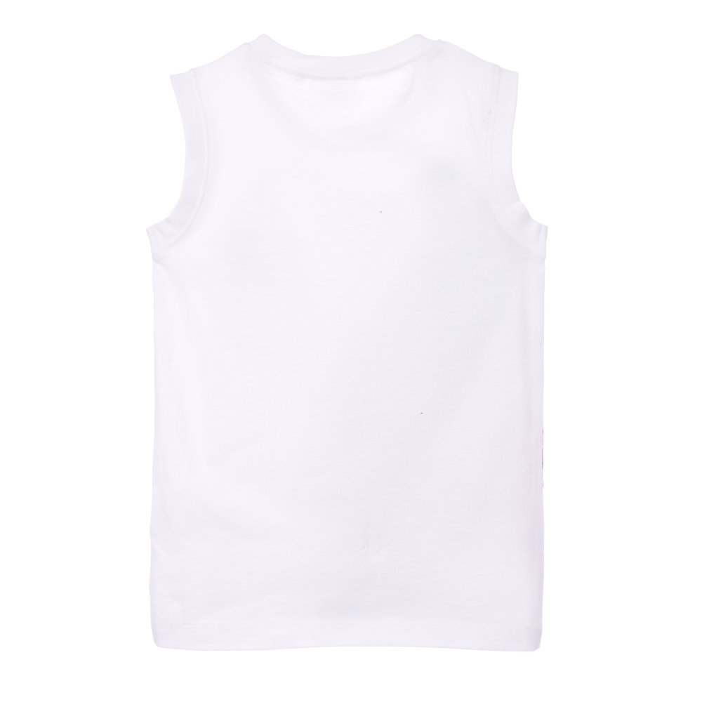 Canotta Avengers MARVEL Bambino Smanicata 100% Cotone con Stampa Frontale - Ez10094bianco
