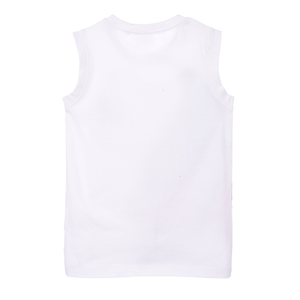 Canotta Avengers MARVEL Bambino Smanicata 100% Cotone con Stampa Frontale - Ez10094bianco