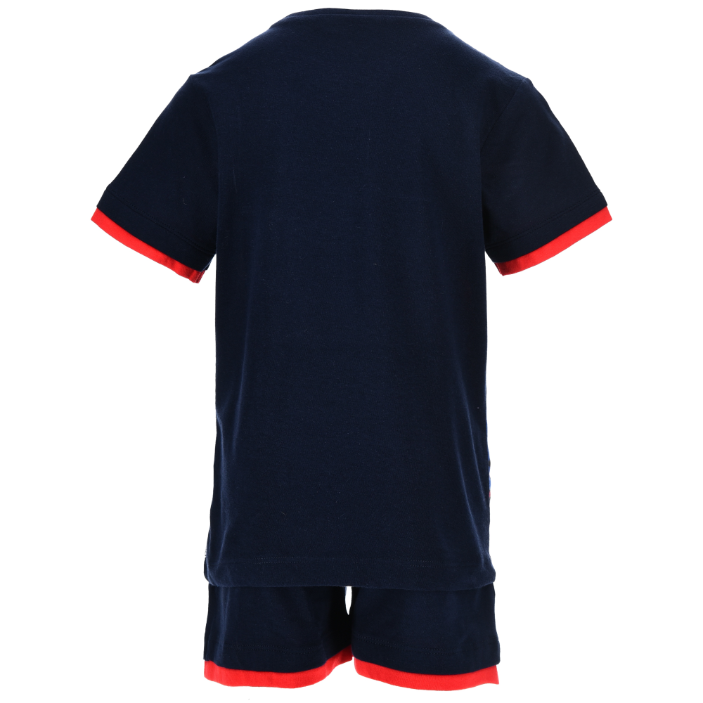 Completo Avengers MARVEL 2 Pezzi T-Shirt e Bermuda in Cotone Bambino - Ez10224navy
