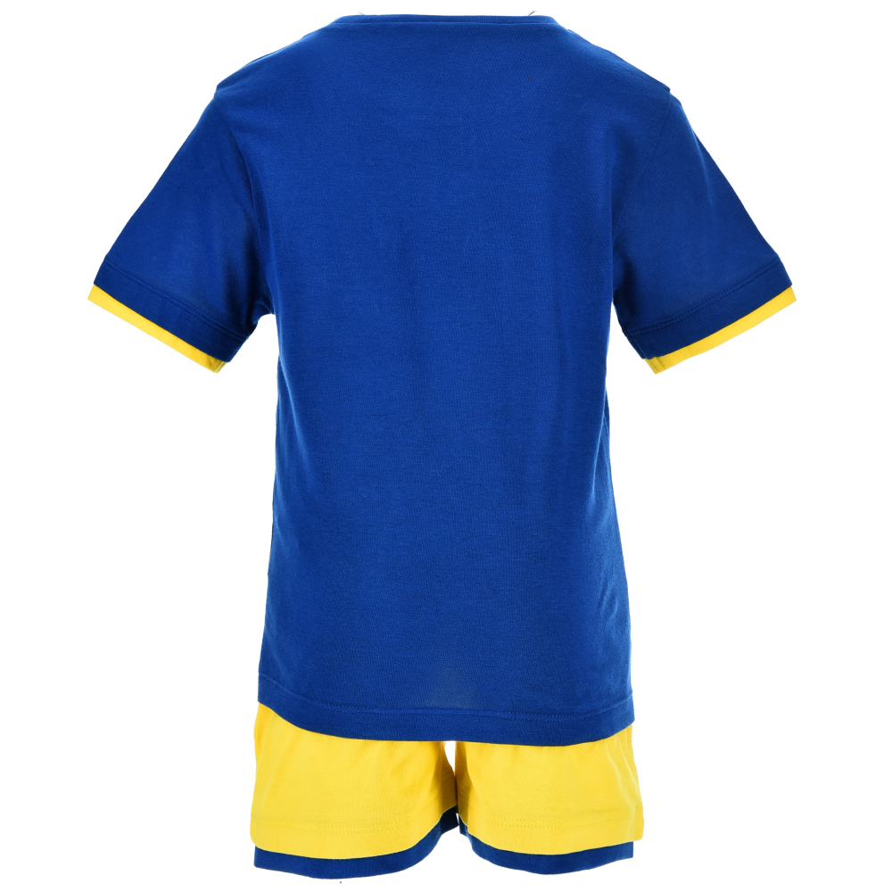 Completo Pikachu Pokémon 2 Pezzi T-Shirt e Bermuda in Cotone Bambino - Ez10225blu