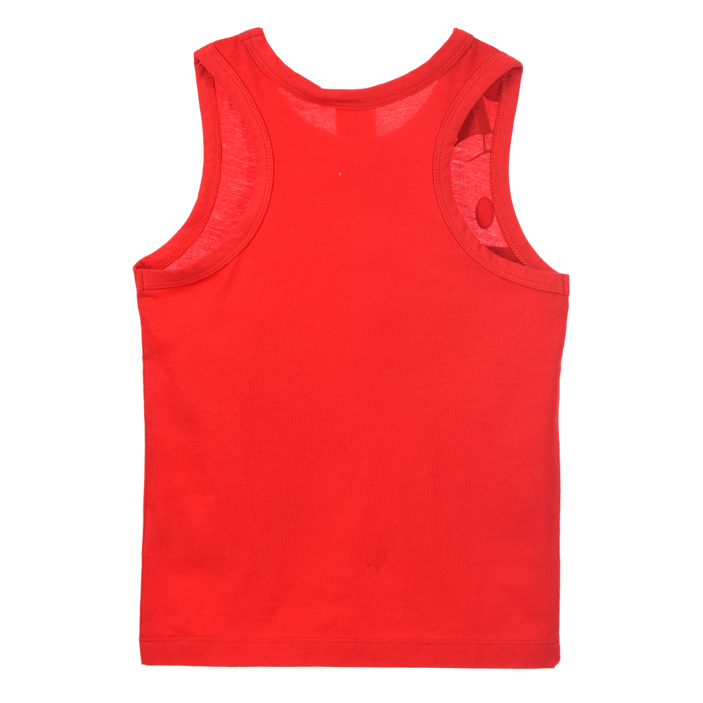 Canotta Topolino DISNEY Bambino Smanicata 100% Cotone con Stampa Frontale - Ez10158rosso
