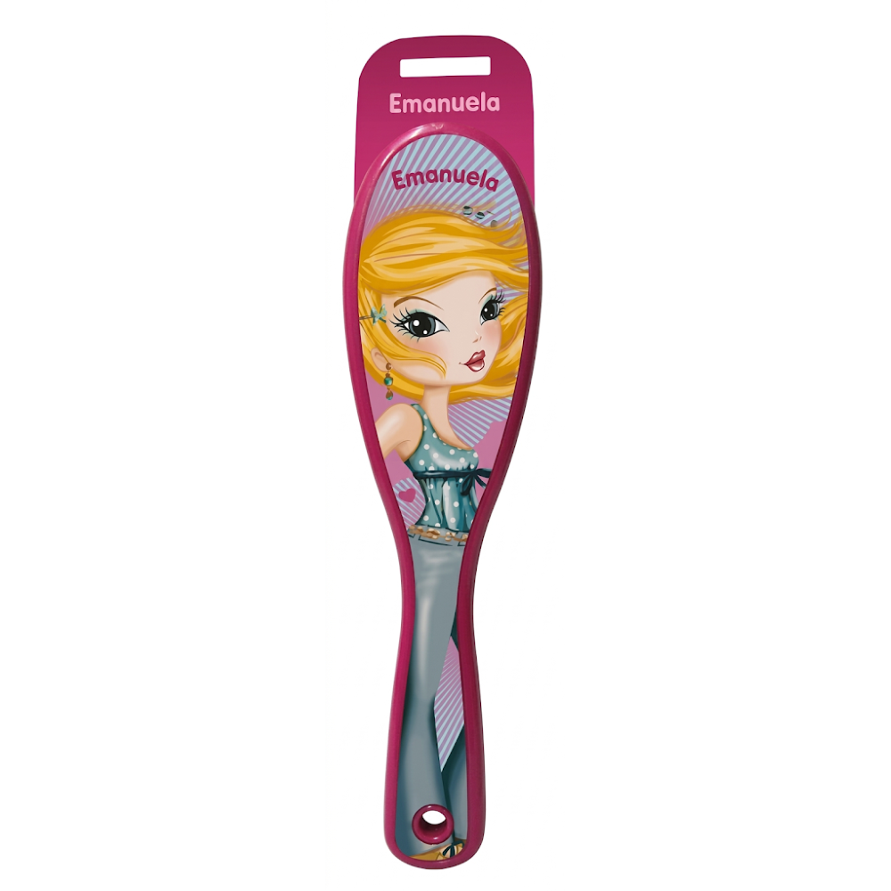 Spazzola per Capelli Top Model Emanuela in Plastica