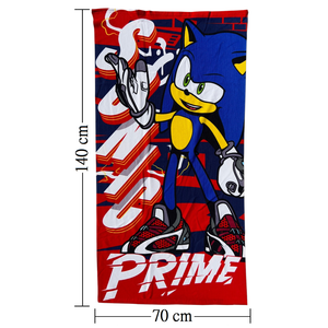 Telo Mare Sonic Asciugamano per Bambini in Microfibra CM 140x70 - Scp2103