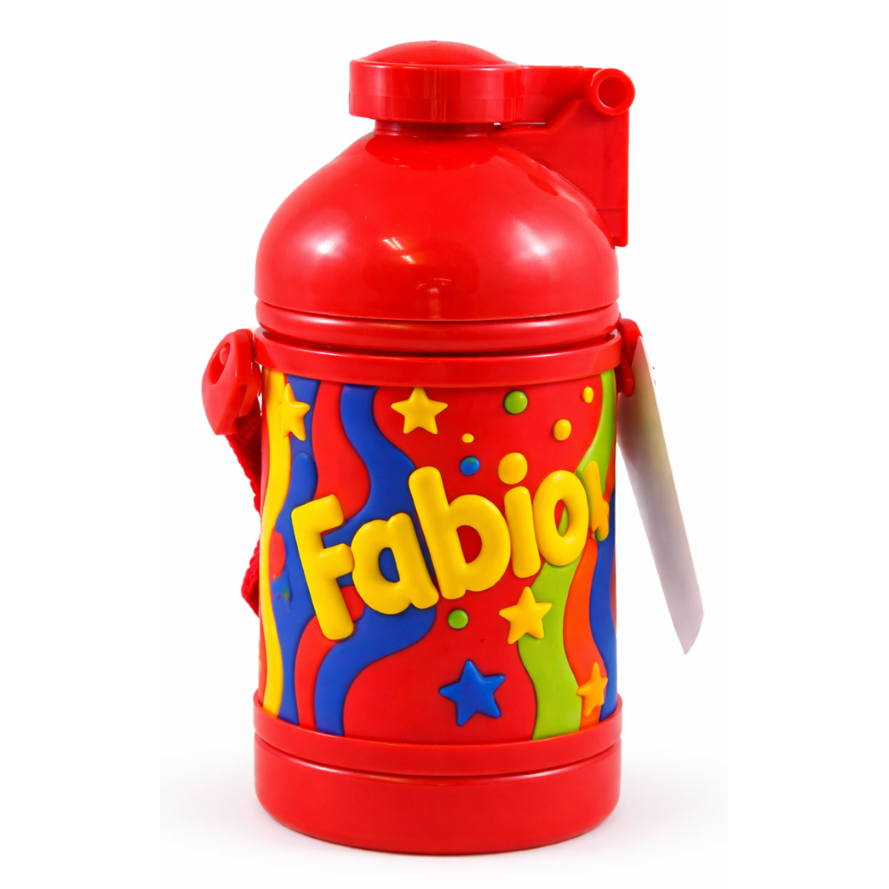 Borraccia Sport in Plastica con Nome H 16 CM 380 Ml Fabio