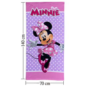 Telo Mare Minnie DISNEY Asciugamano per Bambine in Microfibra CM 140x70 - Je14180ad