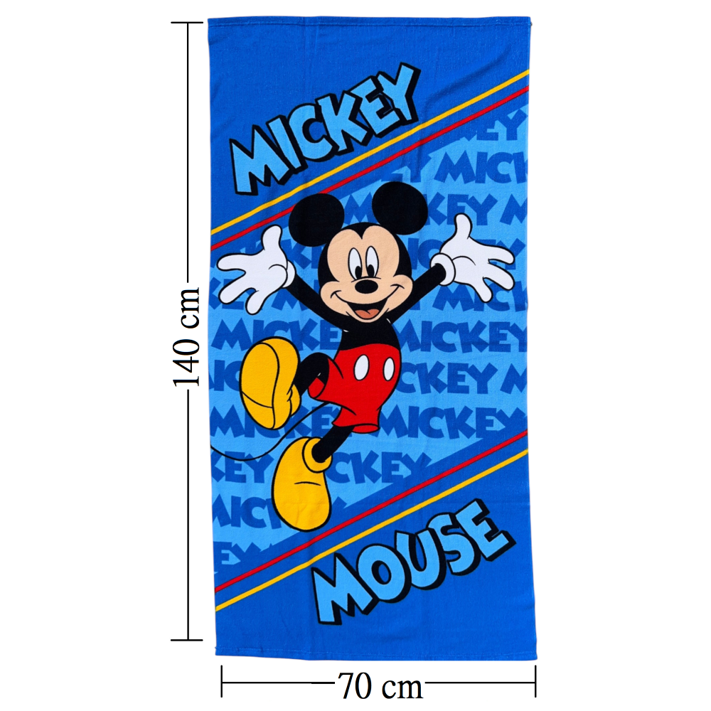 Telo Mare Topolino DISNEY Asciugamano per Bambini in Microfibra CM 140x70 - Je14177ad