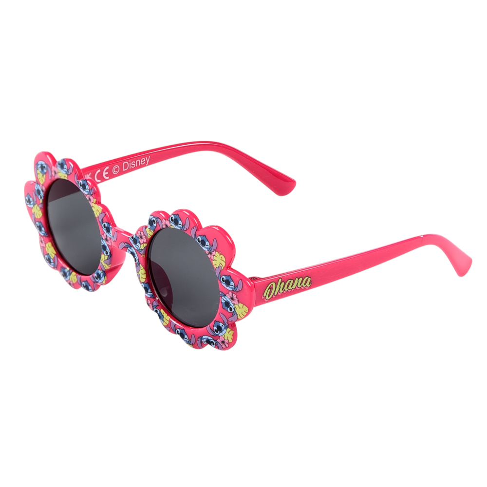 Occhiali da Sole Stitch DISNEY Bambina Uv400 Filtro 3 Montatura Fiore in Policarbonato - Ez25003