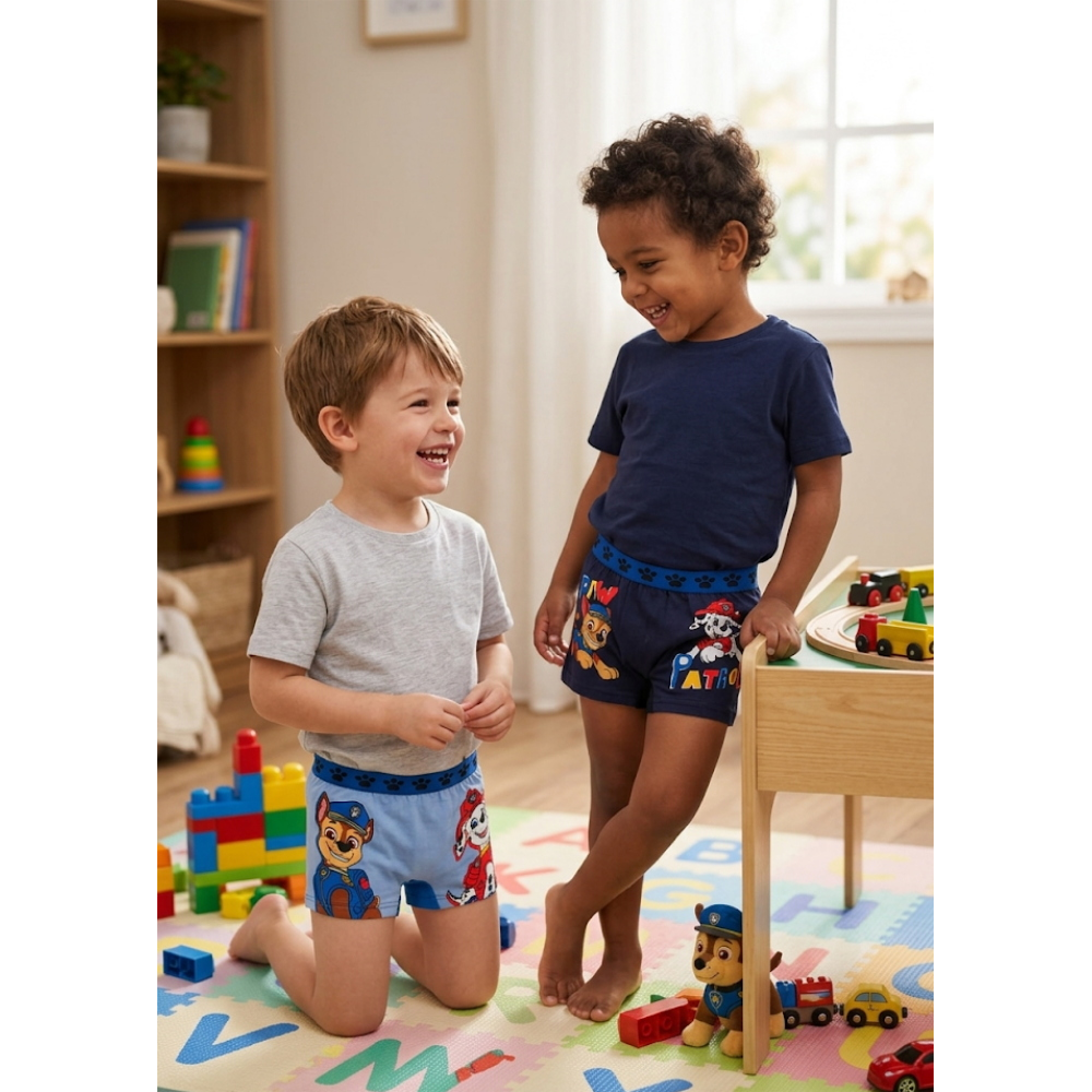Boxer Set 2 Pezzi Paw Patrol Mutande in Cotone 3/6 Anni - Ez30028/2