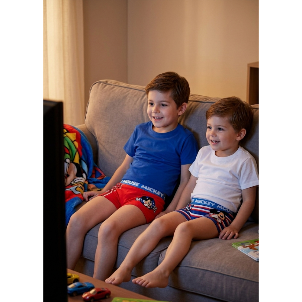 Boxer Set 2 Pezzi Topolino DISNEY Mutande in Cotone 3/6 Anni - Ez30026/1