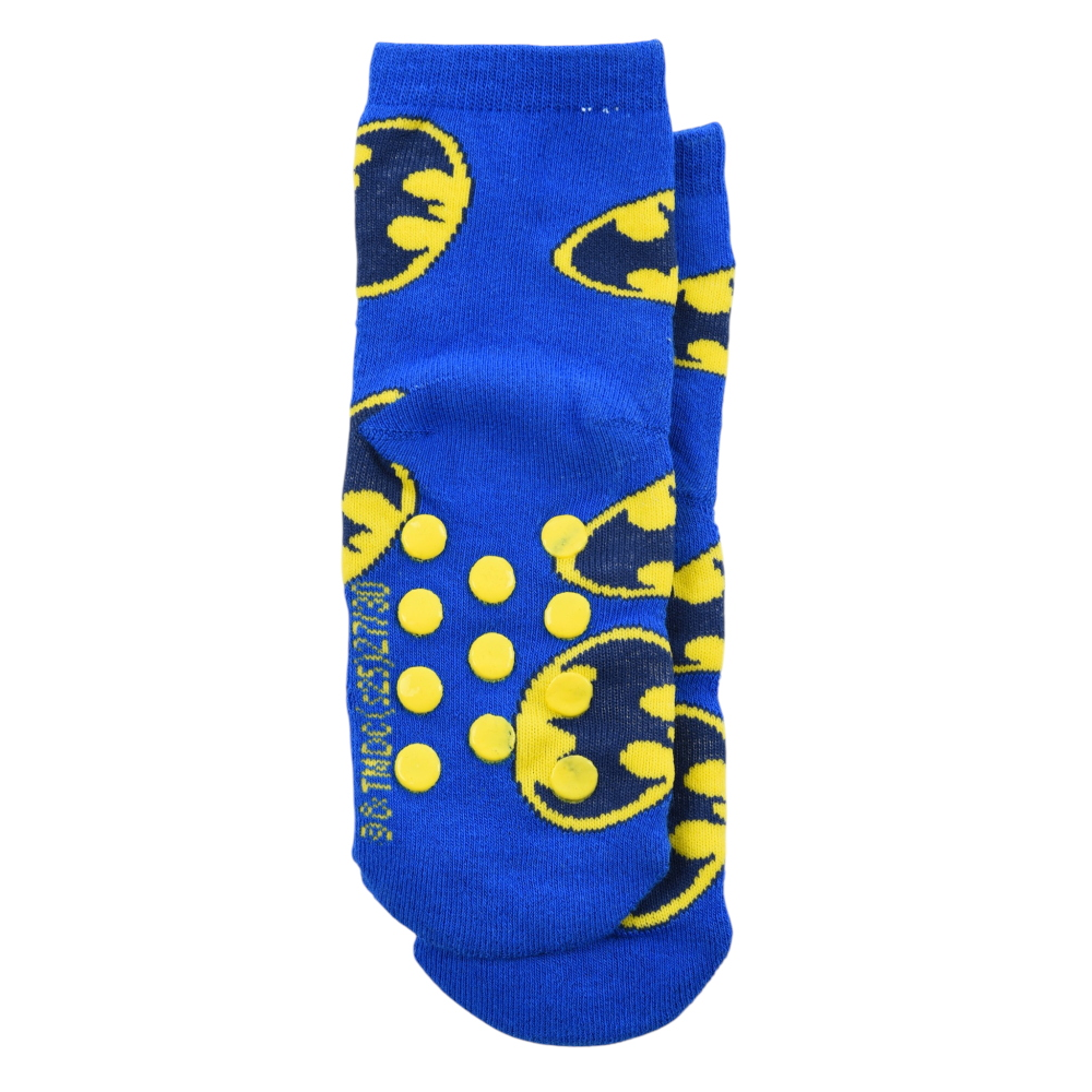Calzini Antiscivolo Batman in Misto Cotone 3 Paia Assortiti Bambini 23/34 - Hy06052