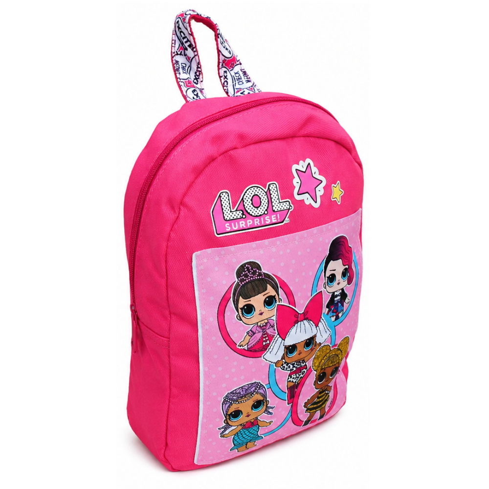 Zaino Lol Suprise Tessuto Jeans Denim Bambina Asilo Borsa Scuola Tempo Libero Cm.28x21 - B99217mc