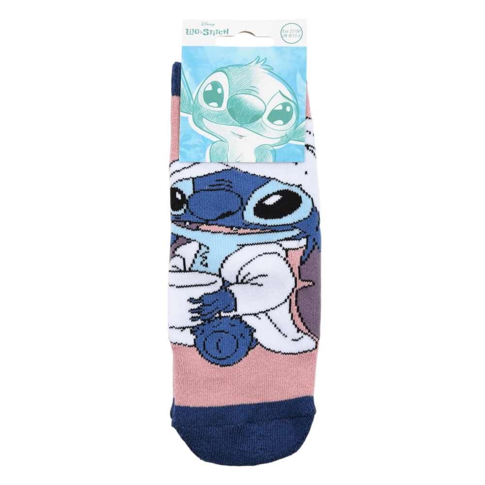 Calzini Antiscivolo Stitch DISNEY in Misto Cotone Singolo Paia Bambini 31/34- Hy06060/viola