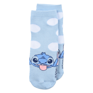 Calzini Antiscivolo Stitch DISNEY in Misto Cotone Singolo Paia Bambini 31/34- Hy06060/celeste