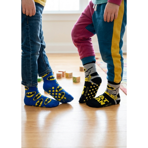 Calzini Antiscivolo Batman in Misto Cotone 3 Paia Assortiti Bambini 23/34 - Hy06052