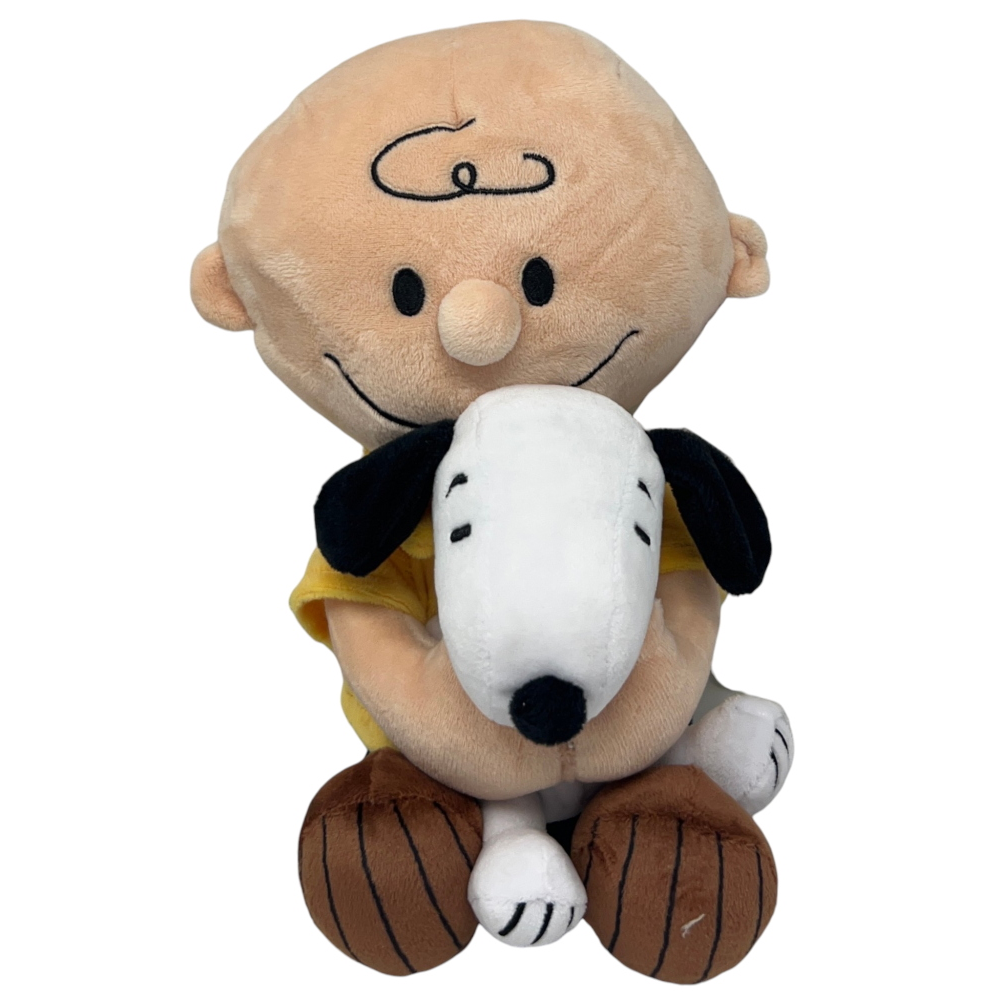 Peluche Snoopy Charlie Brown con in Braccio Snoopy Pupazzo da 25 CM  - Pts0305/25c