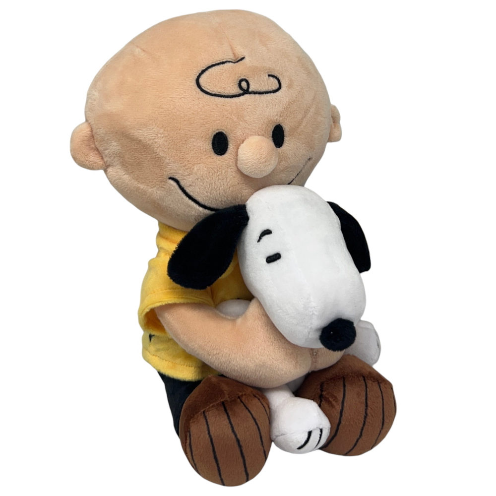 Peluche Snoopy Charlie Brown con in Braccio Snoopy Pupazzo da 25 CM  - Pts0305/25c