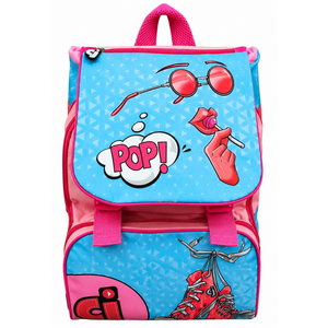 Zaino Faccine Bambina Estensibile Borsa Scuola Elementare Cm. 40x29x28 - Cj0450b