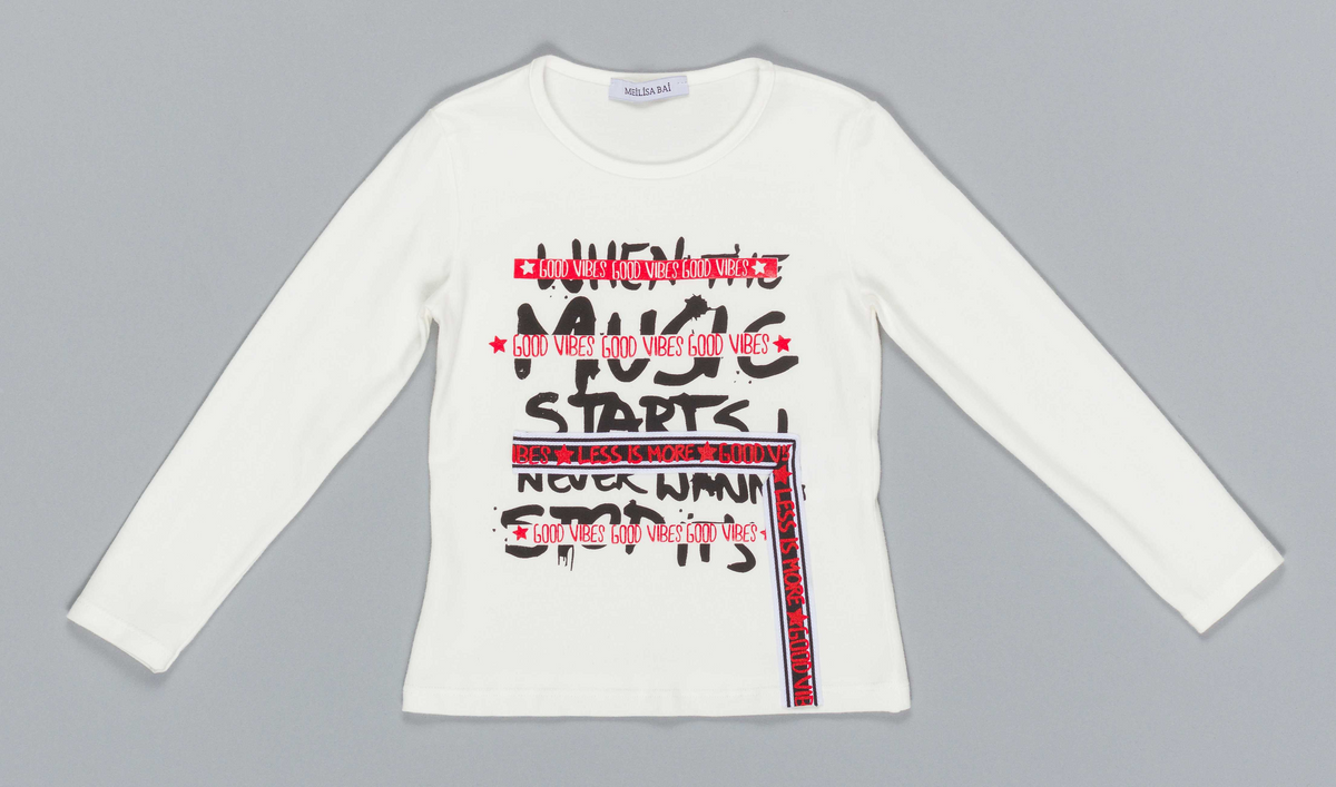 T-Shirt Maglietta Meilisa Bai Bambina Baby 3/7 Anni - Fl2455