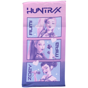Telo Mare K-Pop Demon Hunters Huntrix Asciugamano per Bambini in Microfibra CM 140x70 - Kdh2382