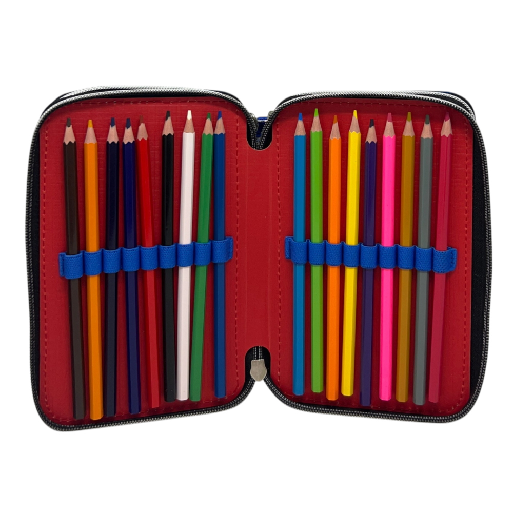 Astuccio Scuola Avengers MARVEL Multiscomparto 3 Zip Portacolori Giotto - 5555