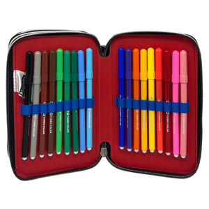 Astuccio Scuola Avengers MARVEL Multiscomparto 3 Zip Portacolori Giotto - 5555