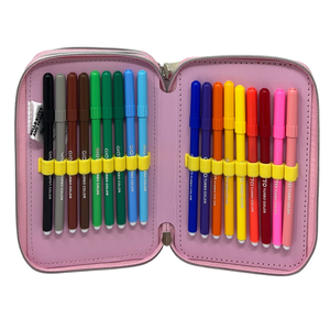 Astuccio Scuola Hello Kitty and Friends Sanrio Multiscomparto 3 Zip Portacolori Giotto - 5558
