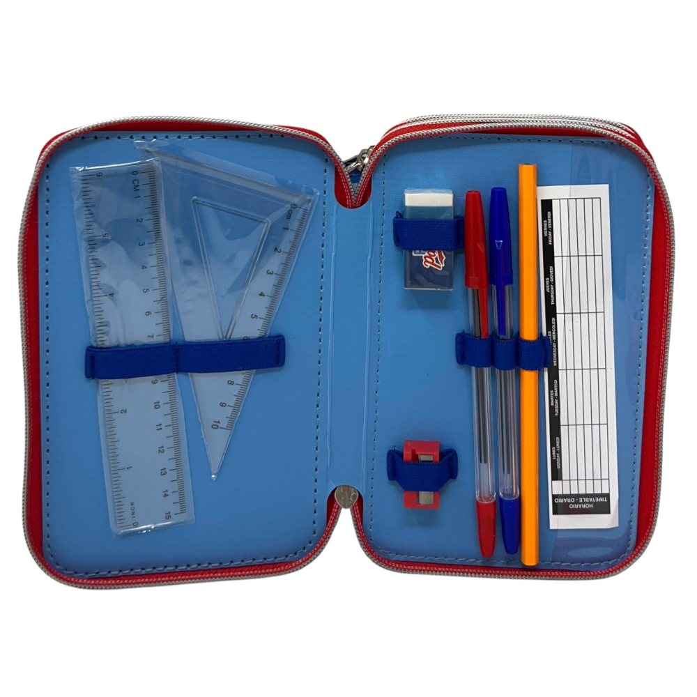 Astuccio Scuola Paw Patrol Multiscomparto 3 Zip Portacolori Giotto - 5560