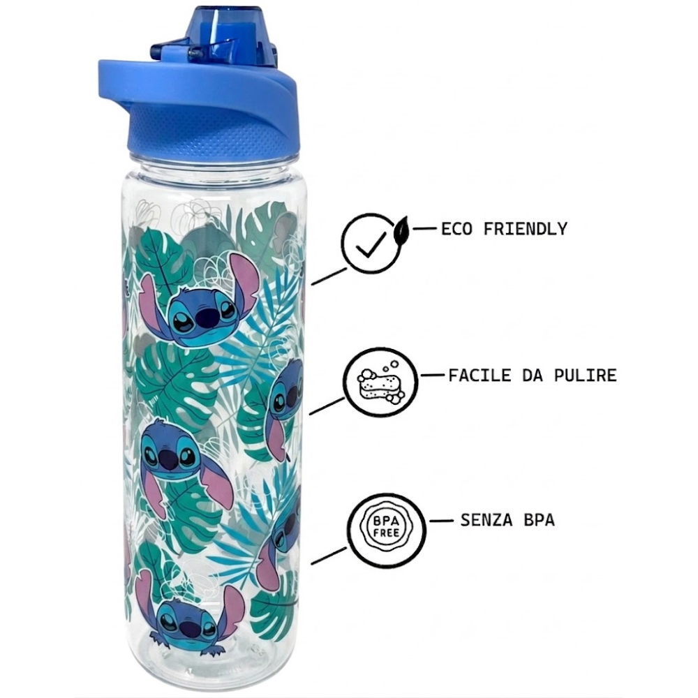 Borraccia Ecozen Stitch DISNEY in Tritan Bottiglia con Beccuccio per Adulti- 86679