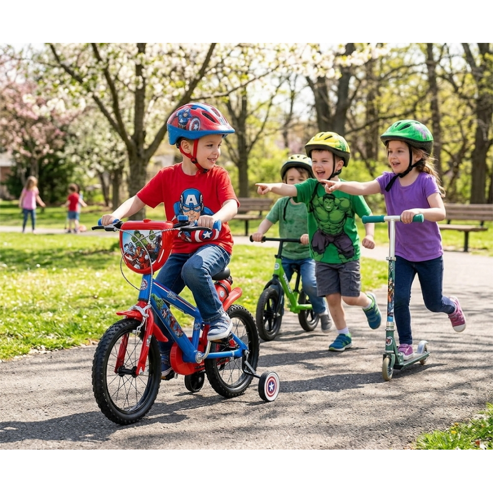 Bicicletta Avengers MARVEL 16" Età 4/6 Anni con Rotelle - 36588