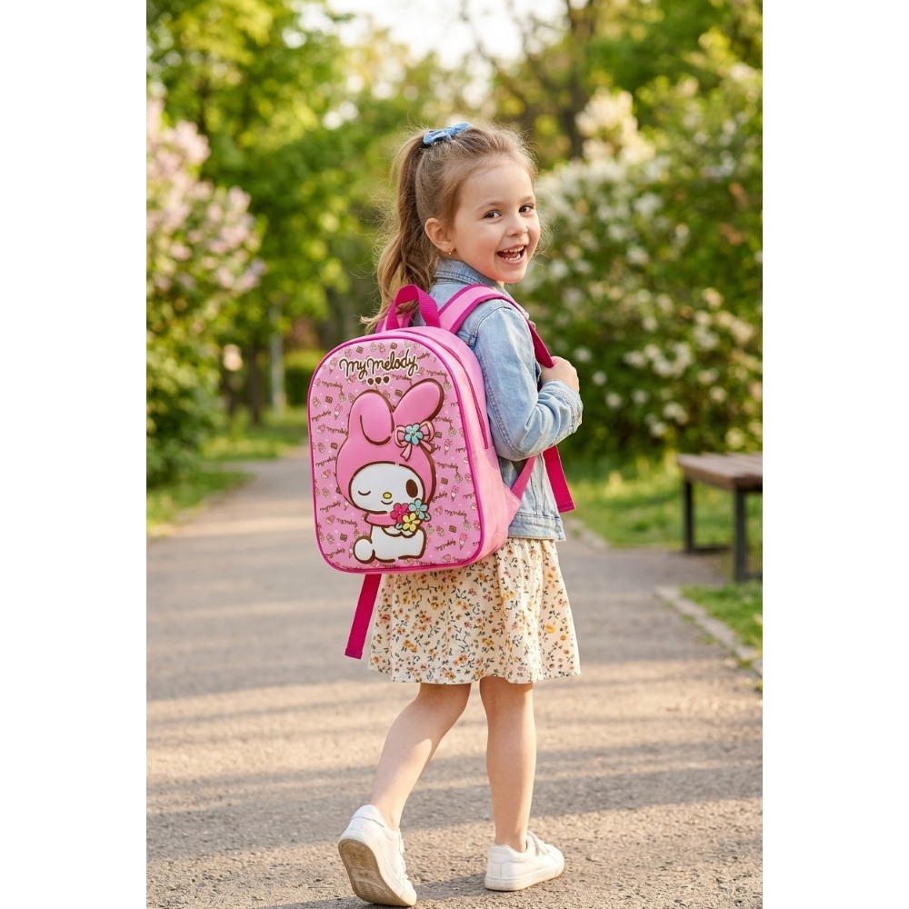 Zaino Asilo 3d My Melody Sanrio Immagine a Rilievo Borsa Scuola Tempo Libero - 1000eva315285