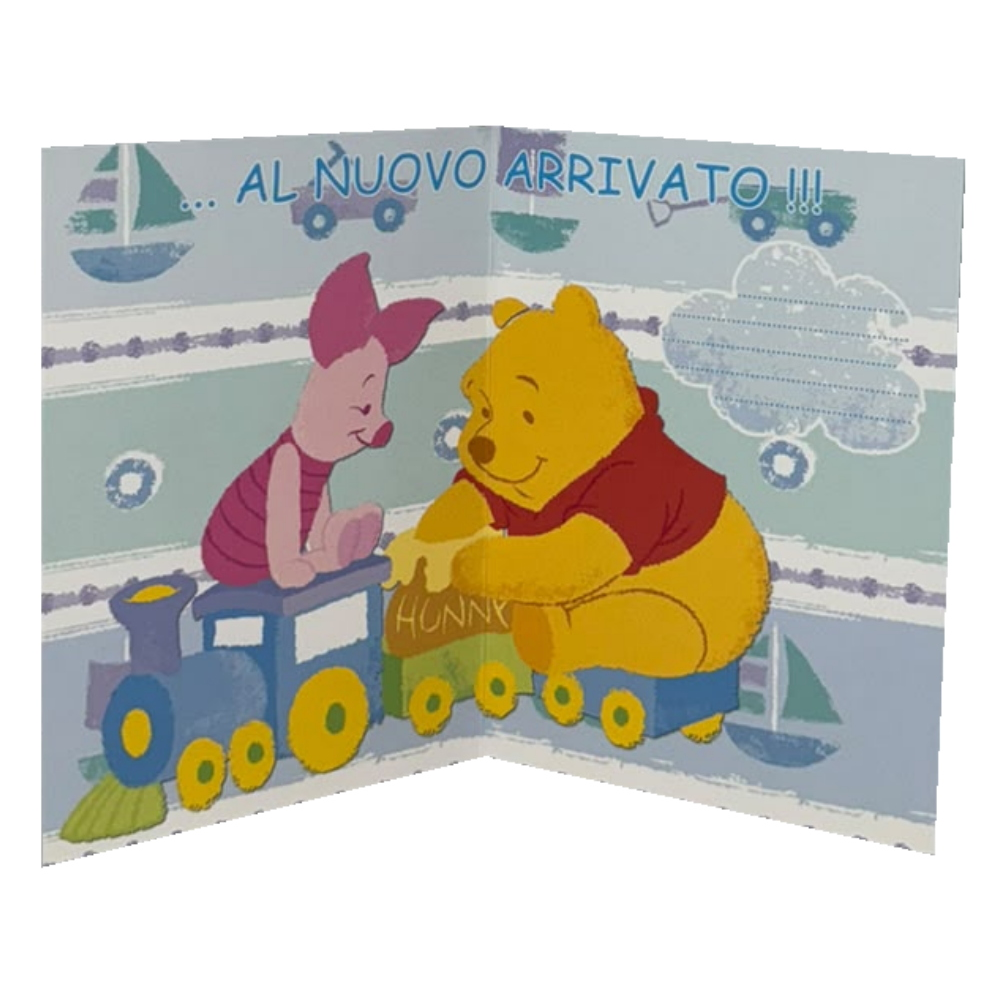 Biglietto Auguri Winnie the Pooh con Pimpi Biglietto di Compleanno DISNEY