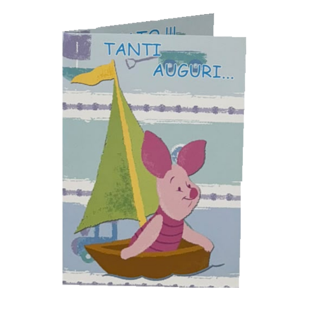 Biglietto Auguri Winnie the Pooh con Pimpi Biglietto di Compleanno DISNEY