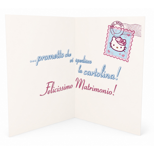 Biglietto Auguri Matrimonio Hello Kitty Originale Sanrio Tema Viaggio Sposi