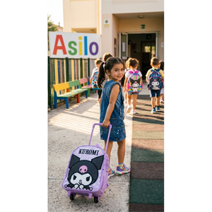 Zaino Asilo Trolley Kuromi Sanrio Borsa per Scuola Materna Tempo Libero - 1042815284