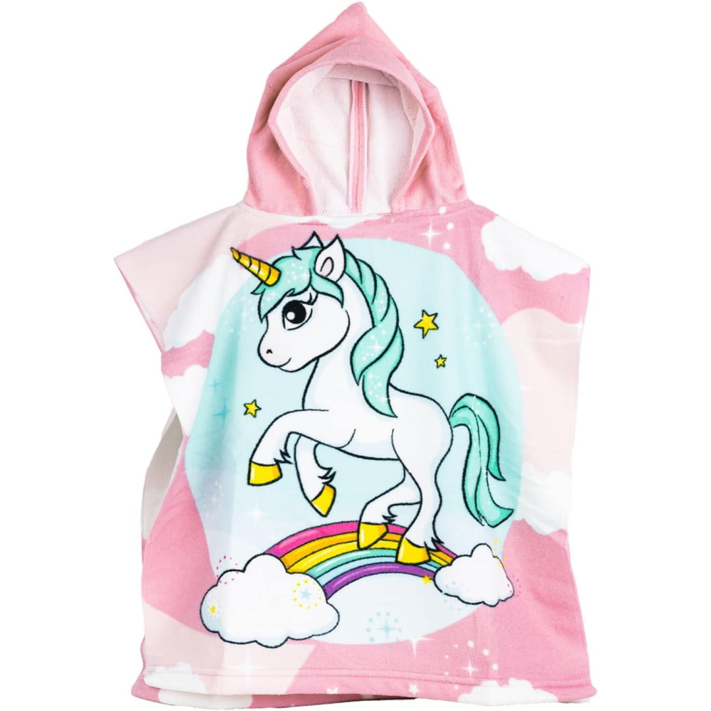 Poncho Mare Unicorno in Microcotone Cm. 100x50 100%pl - Vp132