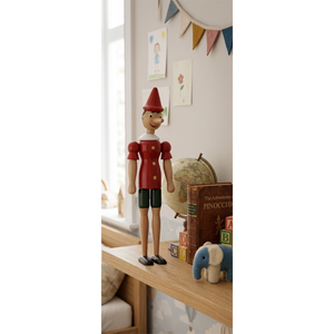 Pinocchio Burattino Marionetta Figura in Legno Snodabile Cm. 20 - 20702