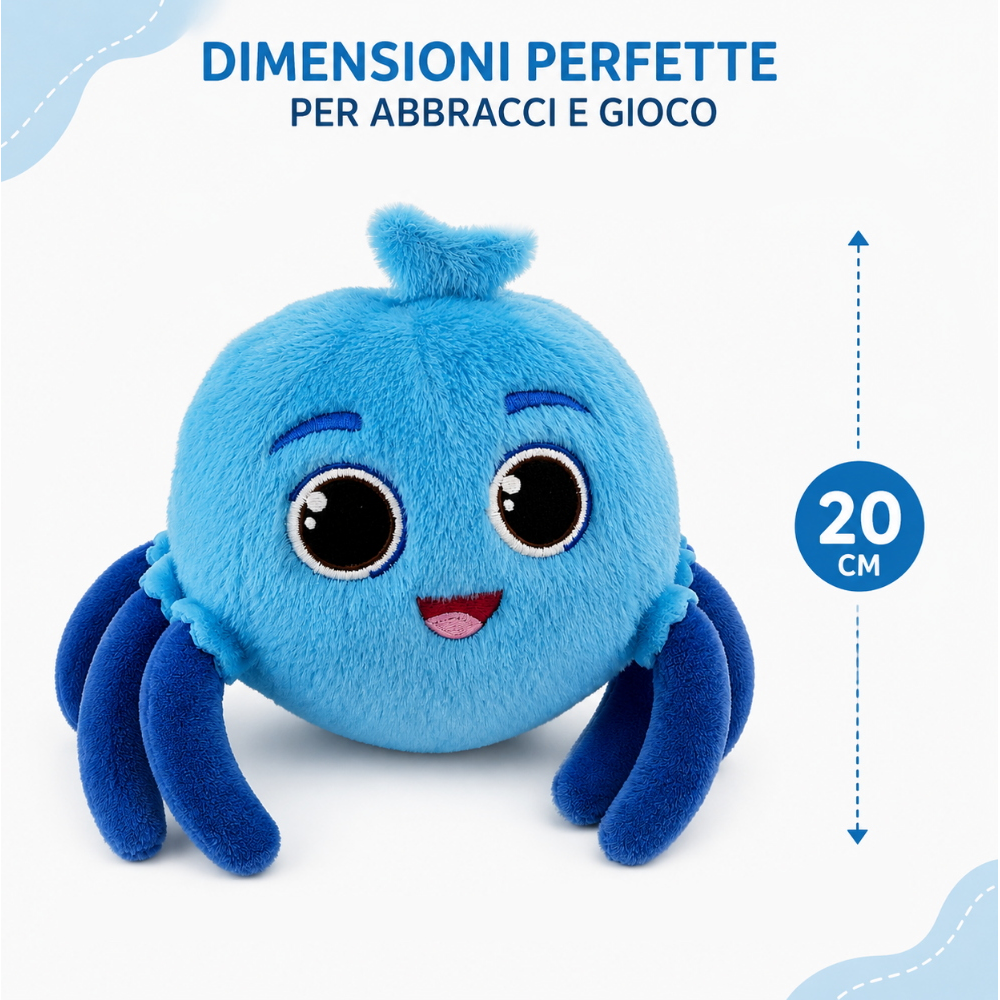 Peluche Whiskey il Ragnetto Pupazzo Filastrocca Cm. 20 - Pts59890