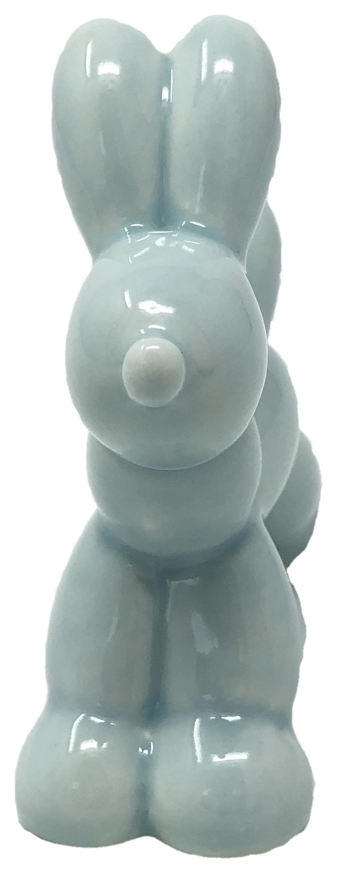 Bomboniera Cane a Palloncino Figura Celeste Ilary Queen Maschile in Porcellana Cm. H.8 - Iq3255