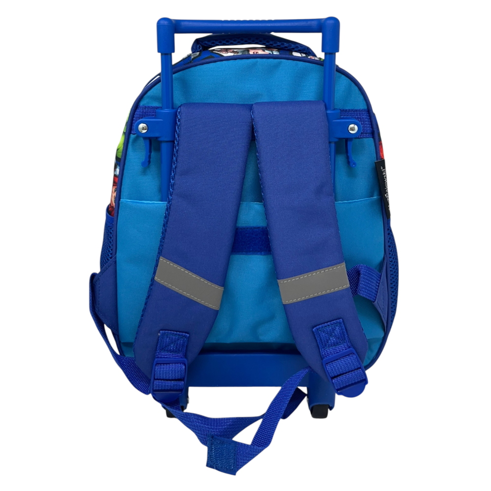 Zaino Asilo Trolley Avengers MARVEL con Tasca Frontale 30 Cm. Manico Allungabile - 673047