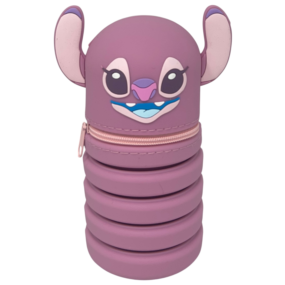 Tombolino in Silicone Stitch Angel DISNEY Astuccio Estensibile Porta Cancelleria 20 CM - Lst1266-G