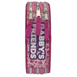Astuccio Multiscomparto Gabby's Dollhouse 3 Zip per la Scuola Portacolori Giotto - Gab37-6468
