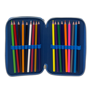 Astuccio Multiscomparto Stitch DISNEY 3 Zip per la Scuola Portacolori Giotto - Lil37-6272