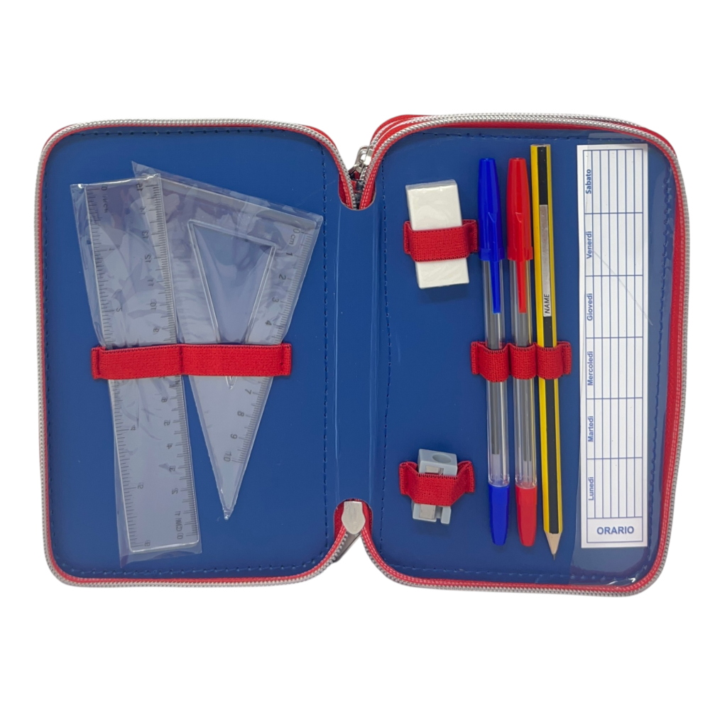 Astuccio Multiscomparto Sonic 3 Zip per la Scuola Portacolori Giotto - Son37-6470